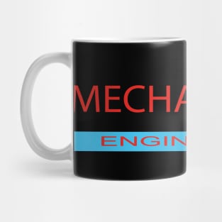 Mechanical engineering text mechanics logo Mug